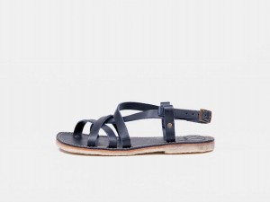 Men's Duckfeet Bornholm Sandals Blue | AUG4660CK