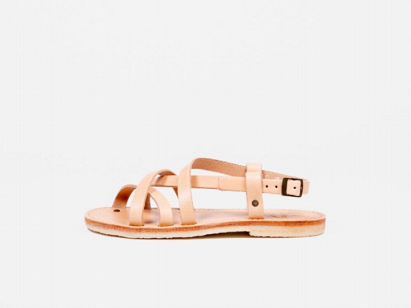 Men\'s Duckfeet Bornholm Sandals Cream White | XRI1644WN