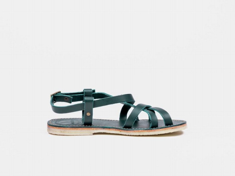 Men's Duckfeet Bornholm Sandals Turquoise Green | TRR6119AP