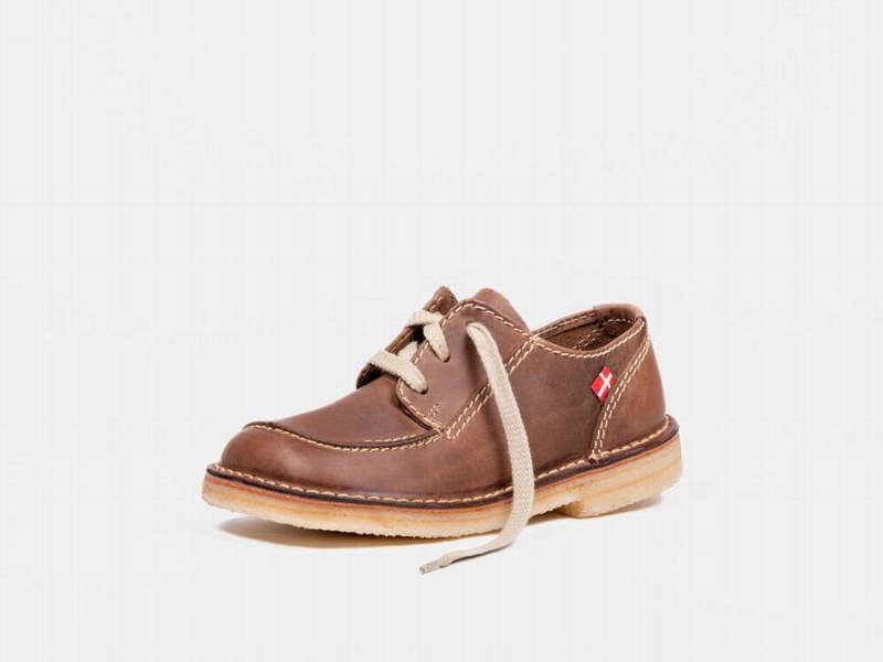 Men's Duckfeet Fyn Lace Up Shoes Dark Brown | YPY4428CG
