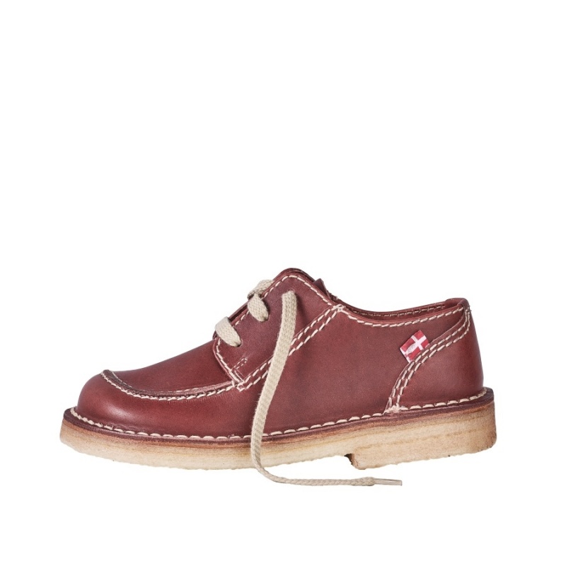 Men\'s Duckfeet Fyn Lace Up Shoes Red Brown | IVG5822WZ