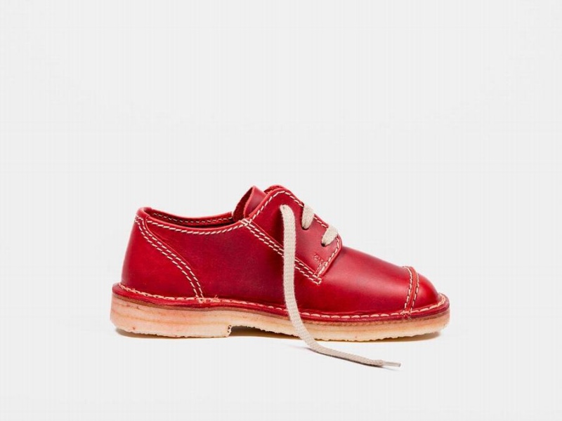 Men's Duckfeet Fyn Lace Up Shoes Red | MZJ785RC