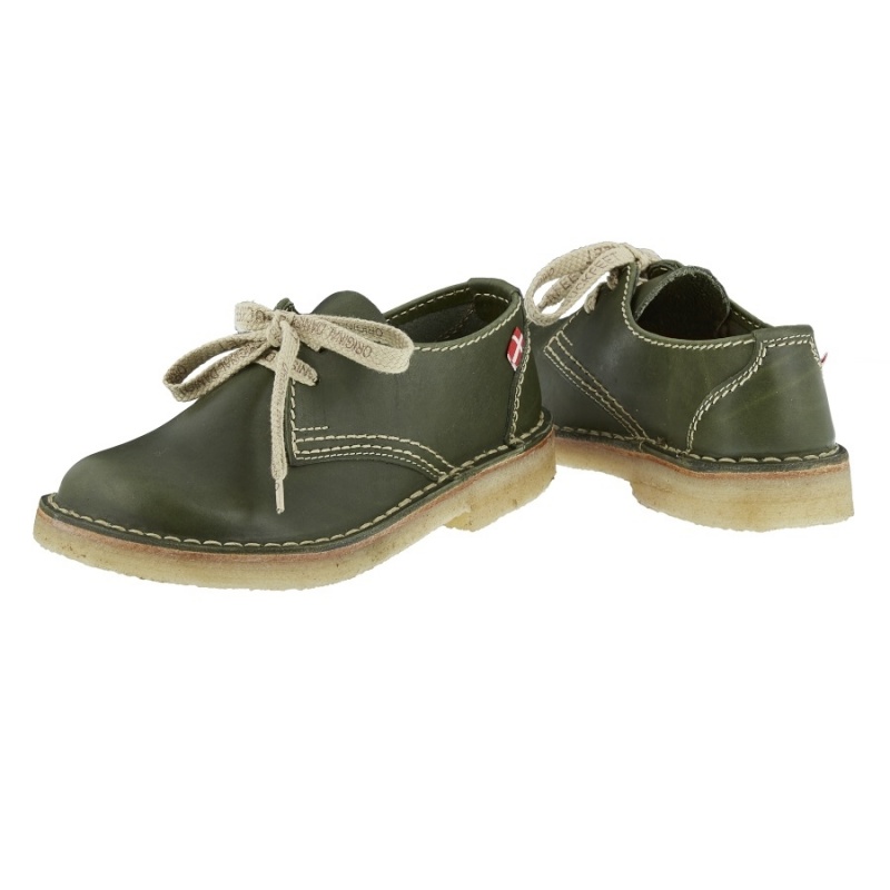 Men's Duckfeet Jylland Lace Up Shoes Green | SVV6253GK