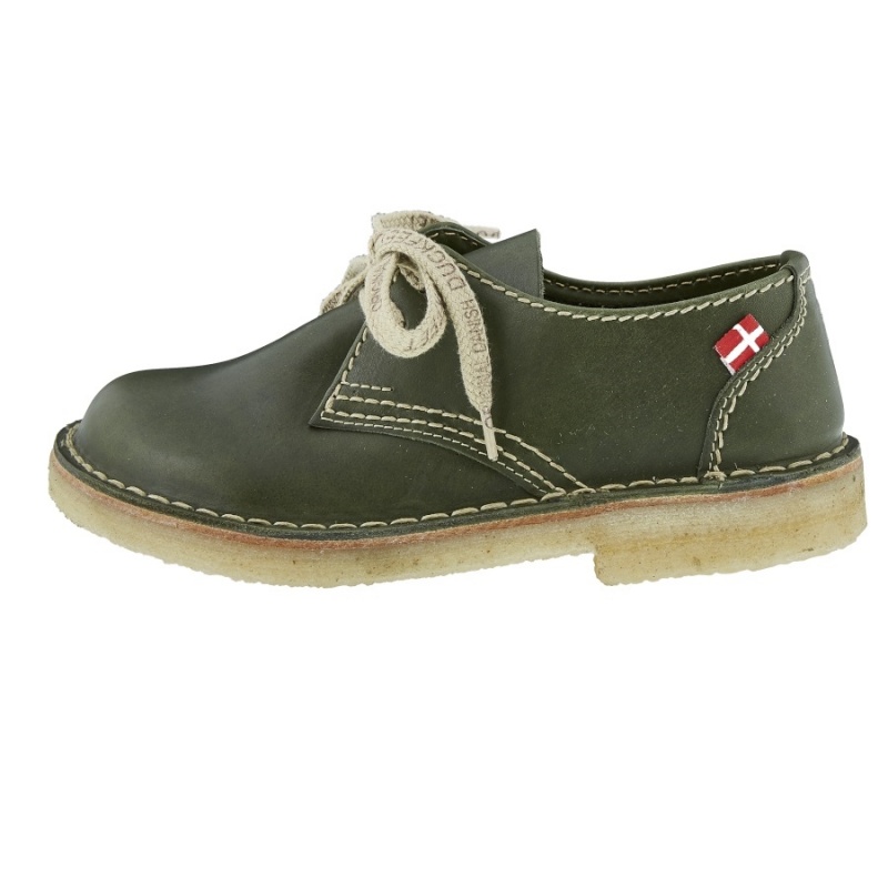 Men\'s Duckfeet Jylland Lace Up Shoes Green | SVV6253GK