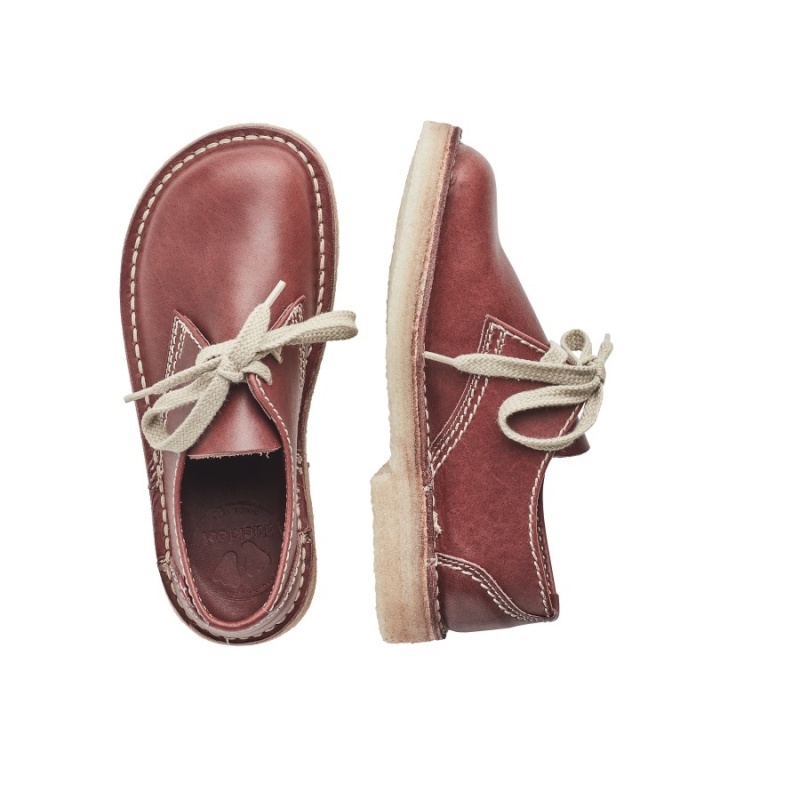 Men's Duckfeet Jylland Lace Up Shoes Red Brown | VCY3858ST
