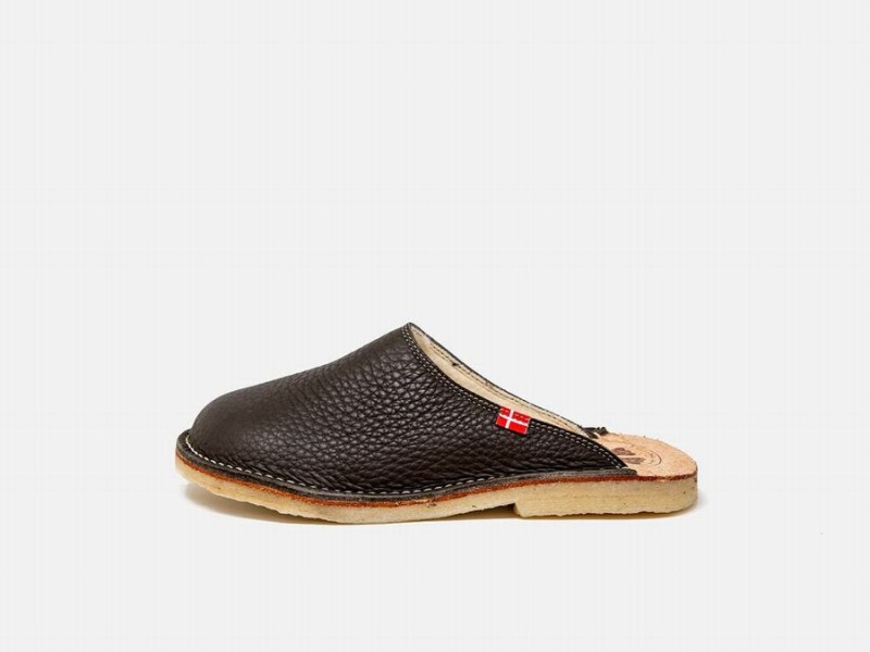 Men\'s Duckfeet Klitmoller Slippers Dark Green | VEQ9836KK