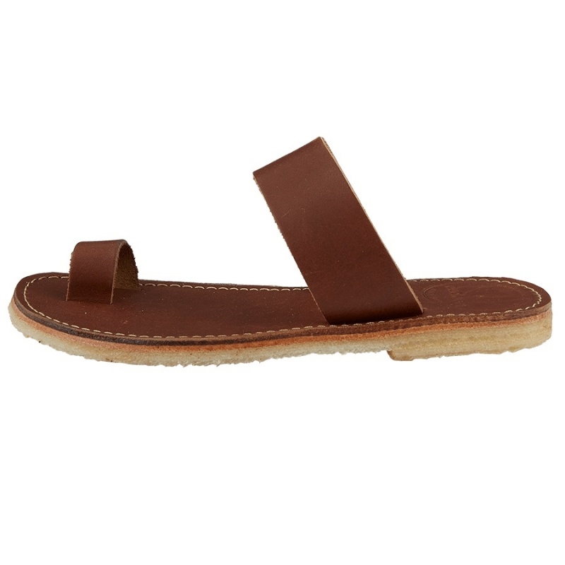 Men\'s Duckfeet Laeso Sandals Black Brown | SNJ7666KD