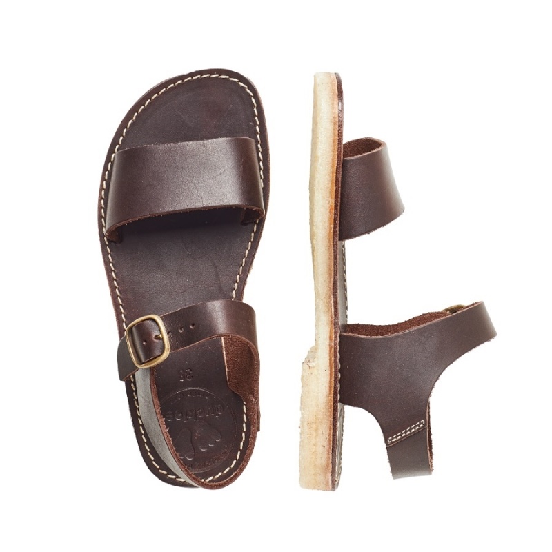 Men's Duckfeet Lokken Sandals Black Brown | NOH8886VB