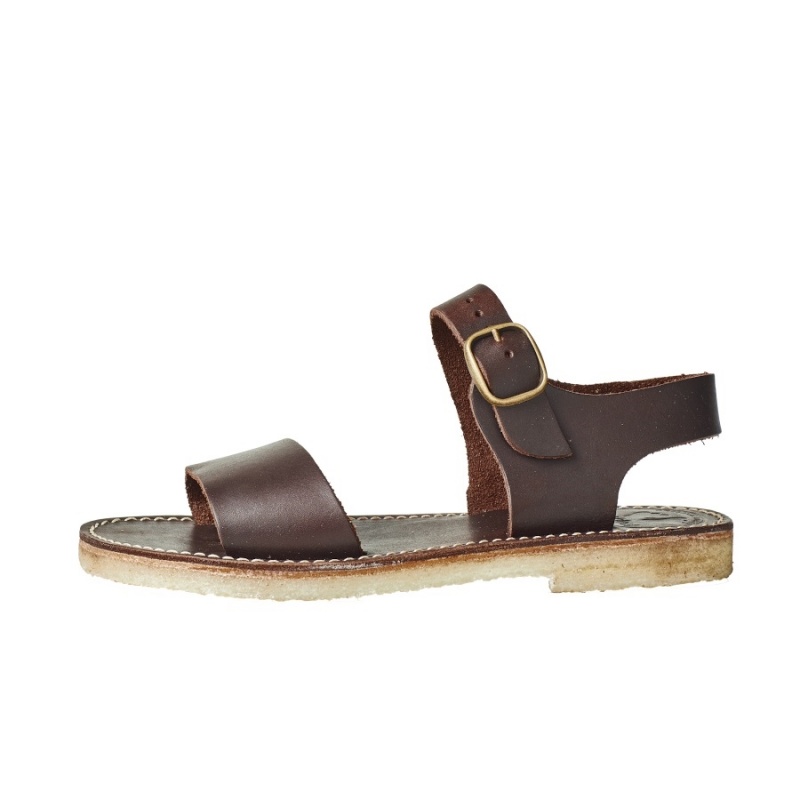 Men\'s Duckfeet Lokken Sandals Black Brown | NOH8886VB