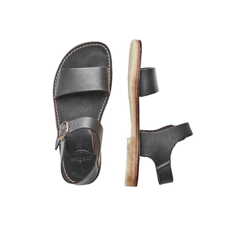 Men's Duckfeet Lokken Sandals Grey Black | TDT8886QW