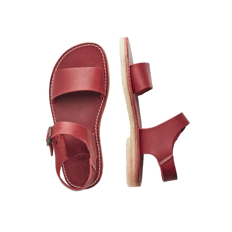 Men's Duckfeet Lokken Sandals Red | VSG426YO