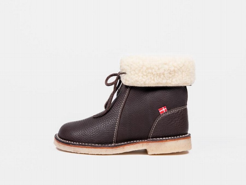 Women's Duckfeet Arhus Boots Dark Brown | BKD912KY