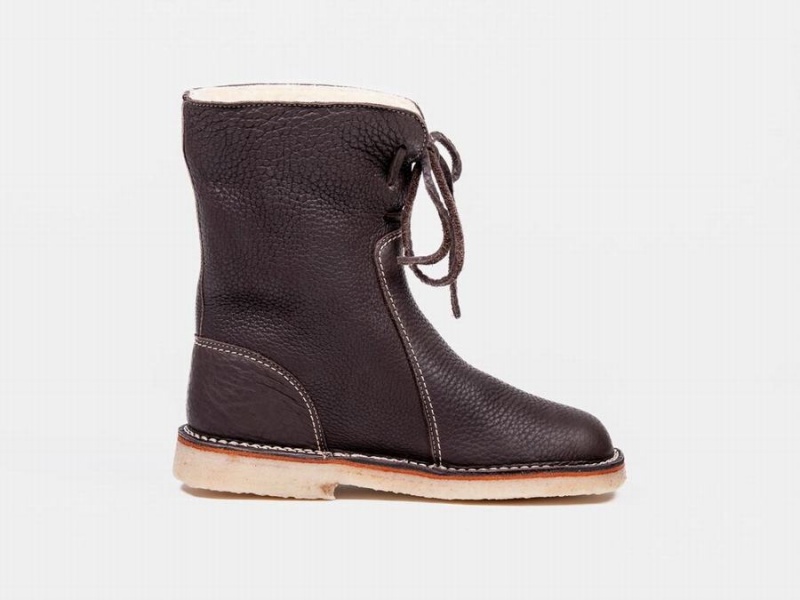 Women's Duckfeet Arhus Boots Dark Brown | BKD912KY