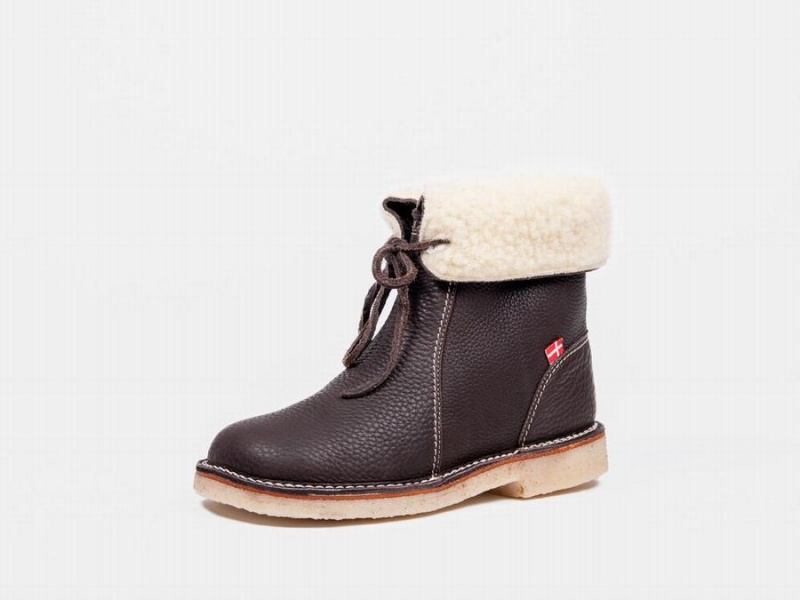 Women's Duckfeet Arhus Boots Dark Brown | BKD912KY