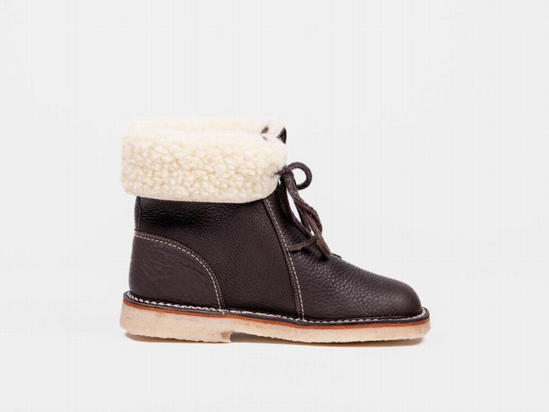 Women's Duckfeet Arhus Boots Dark Brown | BKD912KY