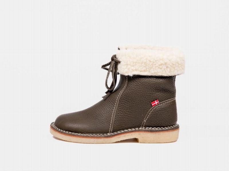 Women's Duckfeet Arhus Boots Dark Green | OPH4741MY