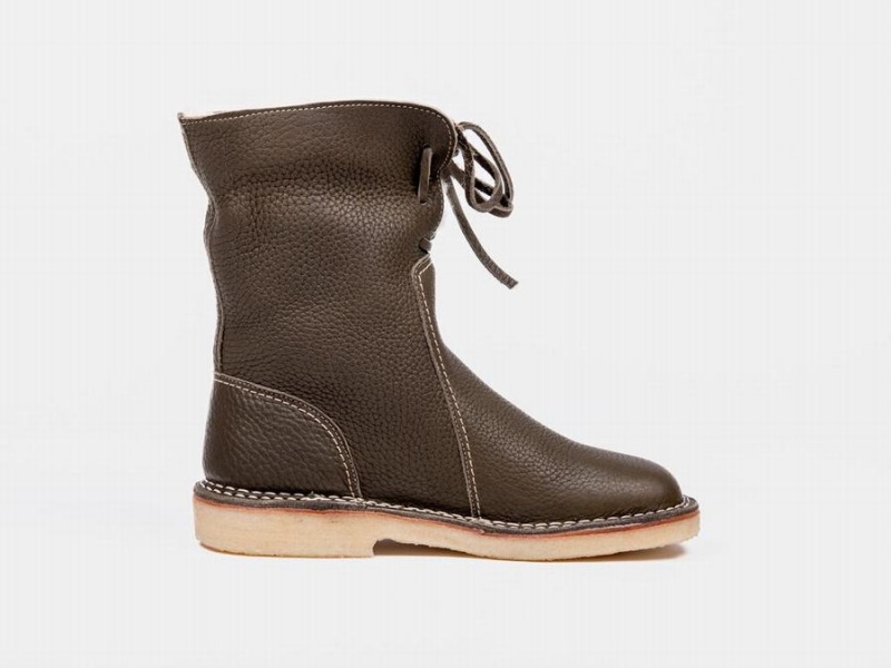 Women's Duckfeet Arhus Boots Dark Green | OPH4741MY