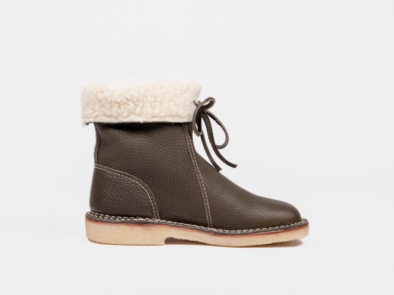 Women's Duckfeet Arhus Boots Dark Green | OPH4741MY