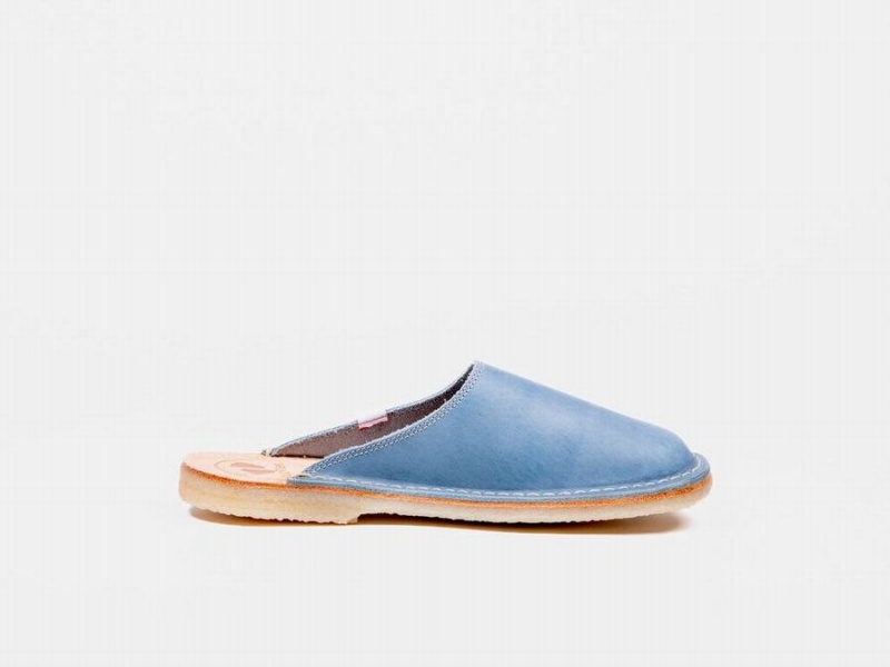 Women's Duckfeet Blavand Slippers Blue | HNO7457IY