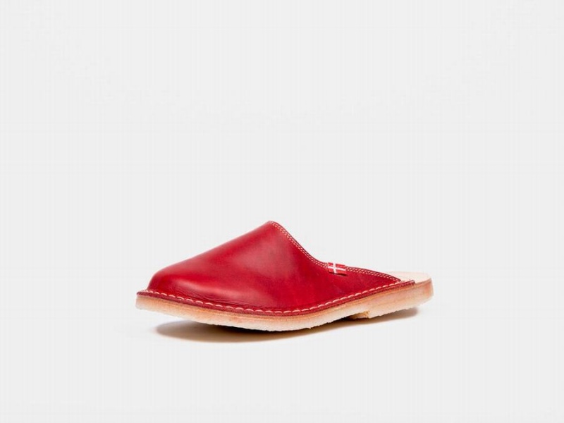 Women's Duckfeet Blavand Slippers Red | PIR8769SL