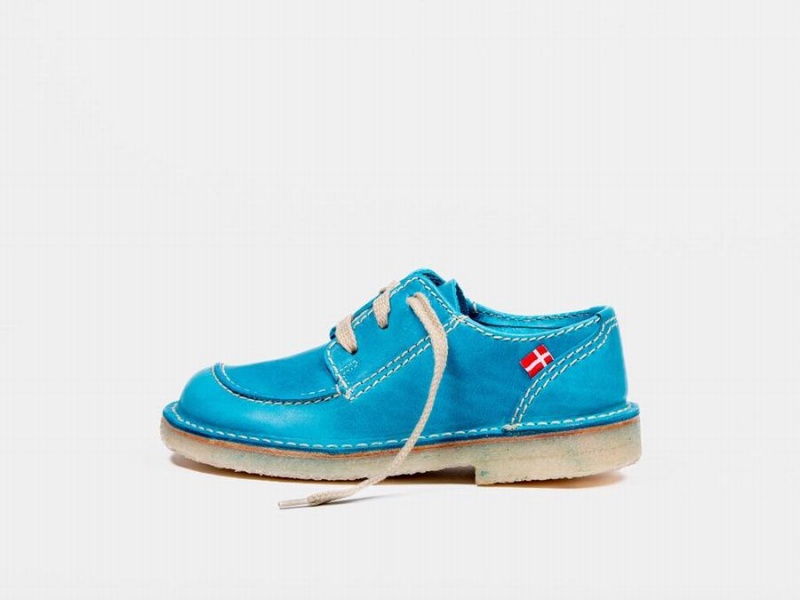 Women\'s Duckfeet Fyn Lace Up Shoes Blue | IRY8094OQ