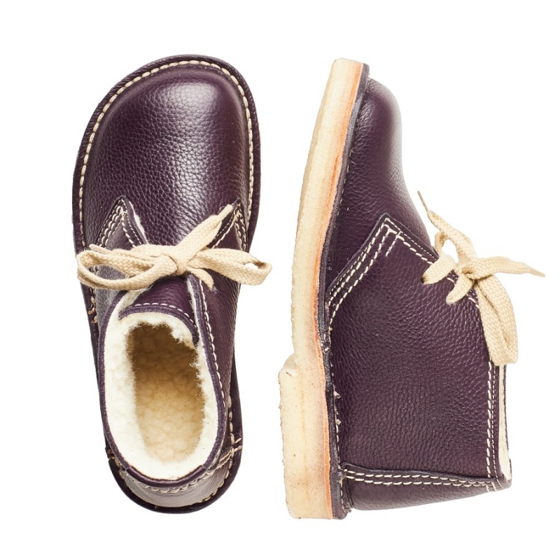 Women's Duckfeet Grena Boots Dark Purple | EDU8158RA
