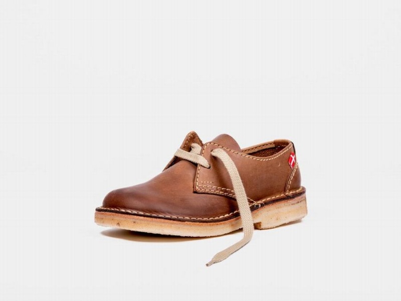 Women's Duckfeet Jylland Lace Up Shoes Dark Brown | JEZ5549RP