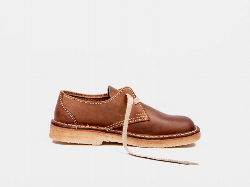 Women's Duckfeet Jylland Lace Up Shoes Dark Brown | JEZ5549RP
