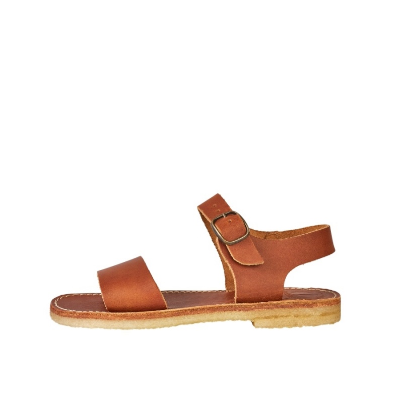 Women\'s Duckfeet Lokken Sandals Brown | QSO8990XB