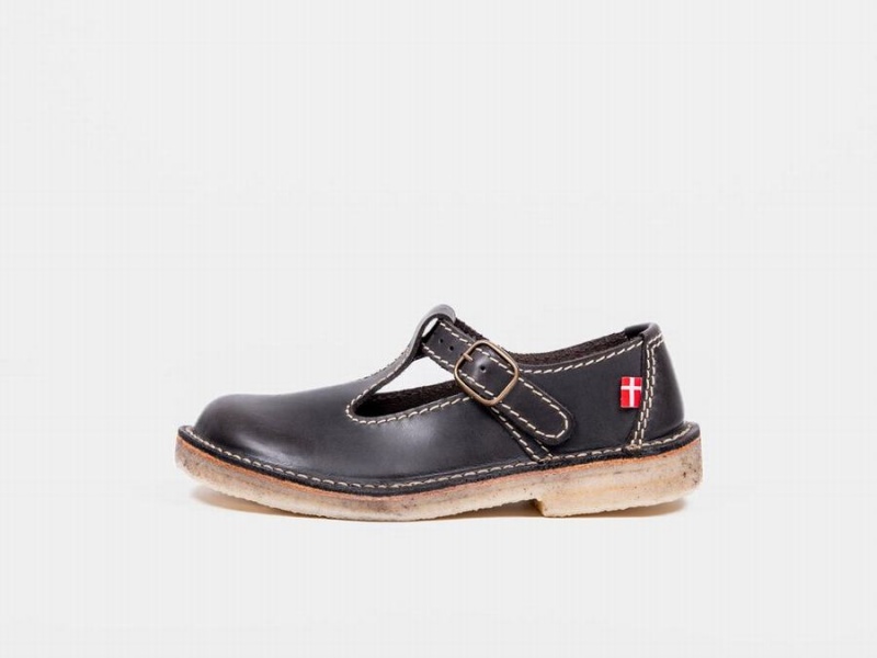 Women\'s Duckfeet Lolland Mary Jane Shoes Grey Black | QQP1667XI