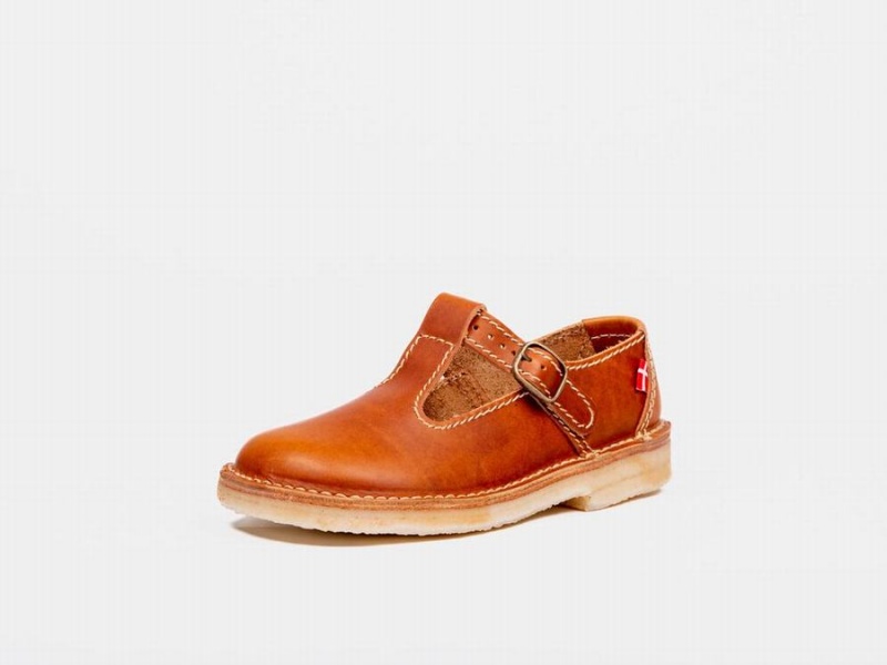 Women's Duckfeet Lolland Mary Jane Shoes Brown | QOR6642FB