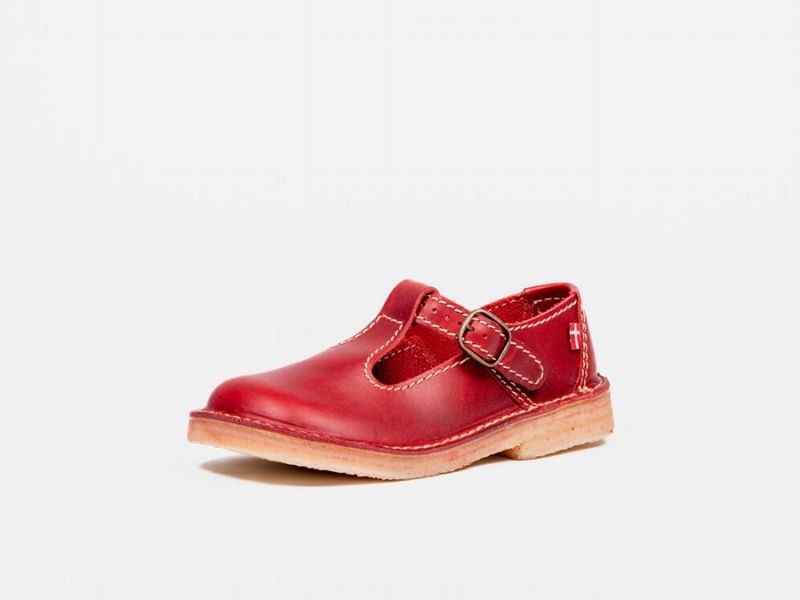 Women's Duckfeet Lolland Mary Jane Shoes Red | EYQ6952VW