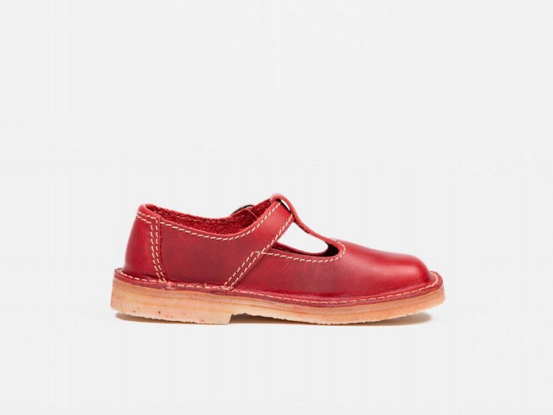 Women's Duckfeet Lolland Mary Jane Shoes Red | EYQ6952VW