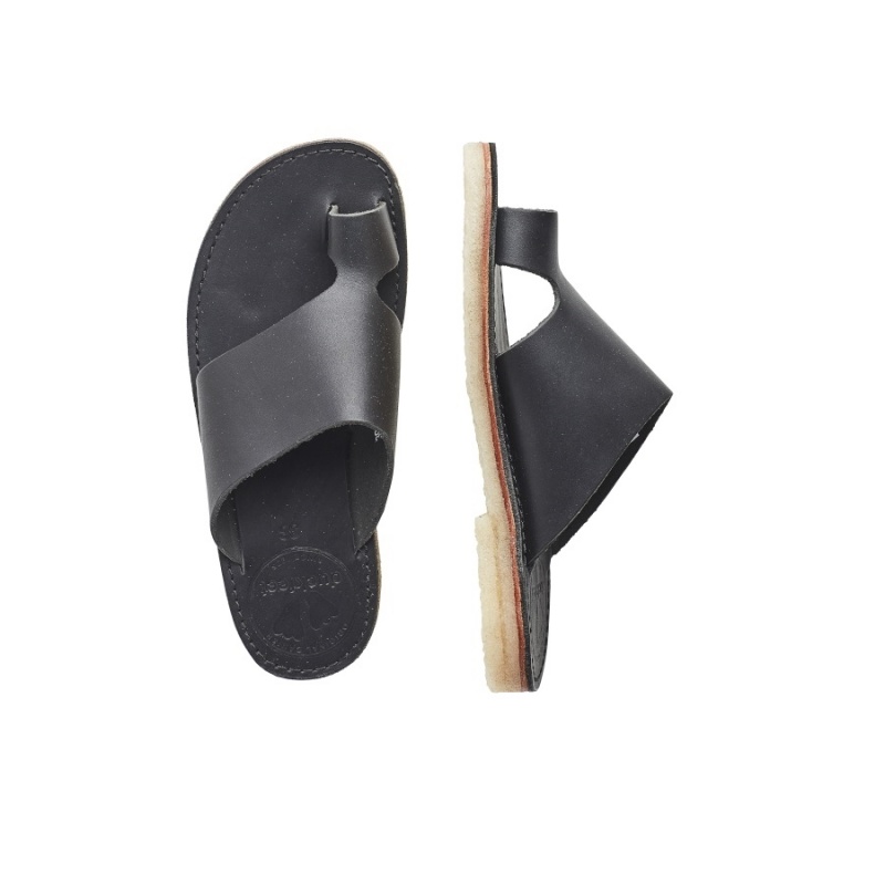 Women's Duckfeet Mando Sandals Black | JUL9375AU