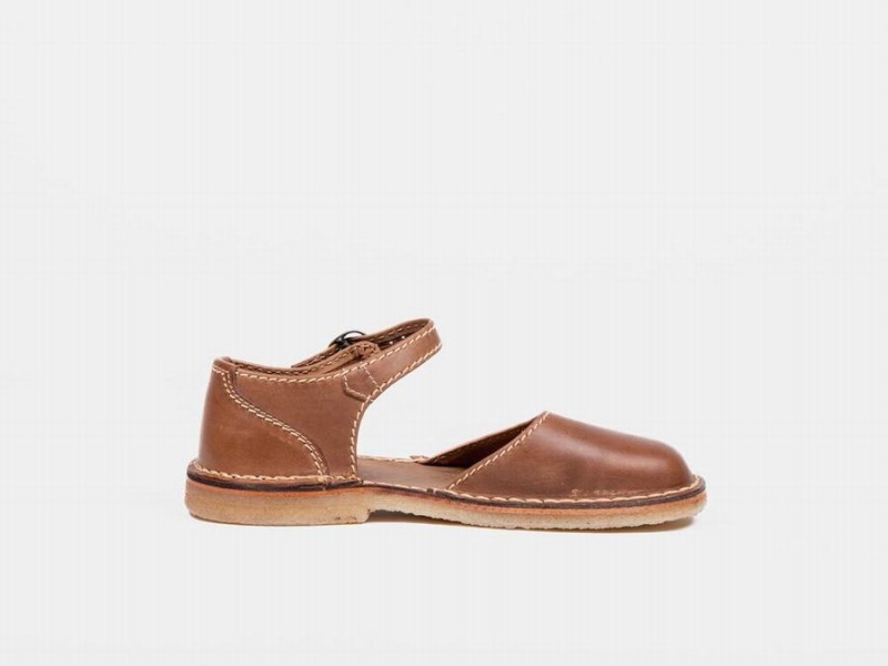 Women's Duckfeet Mols Mary Jane Shoes Dark Brown | GRZ4959TB