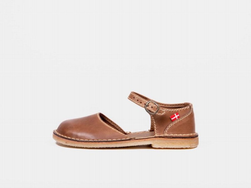 Women\'s Duckfeet Mols Mary Jane Shoes Dark Brown | GRZ4959TB
