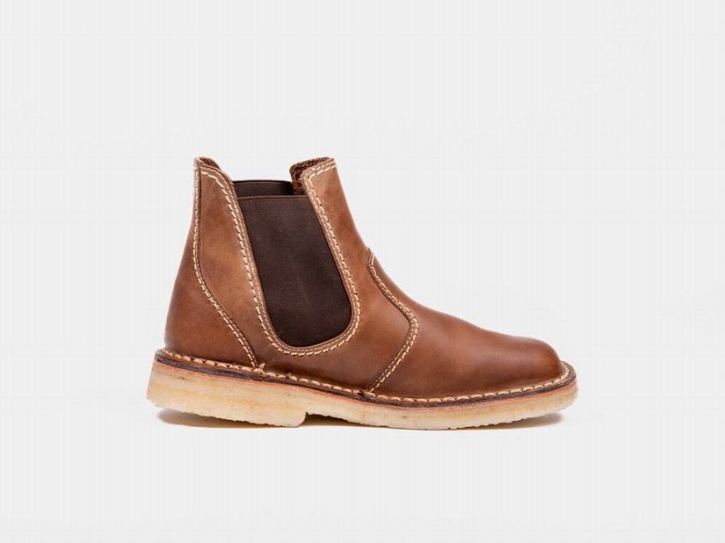 Women's Duckfeet Roskilde Boots Dark Brown | EAR2677FH
