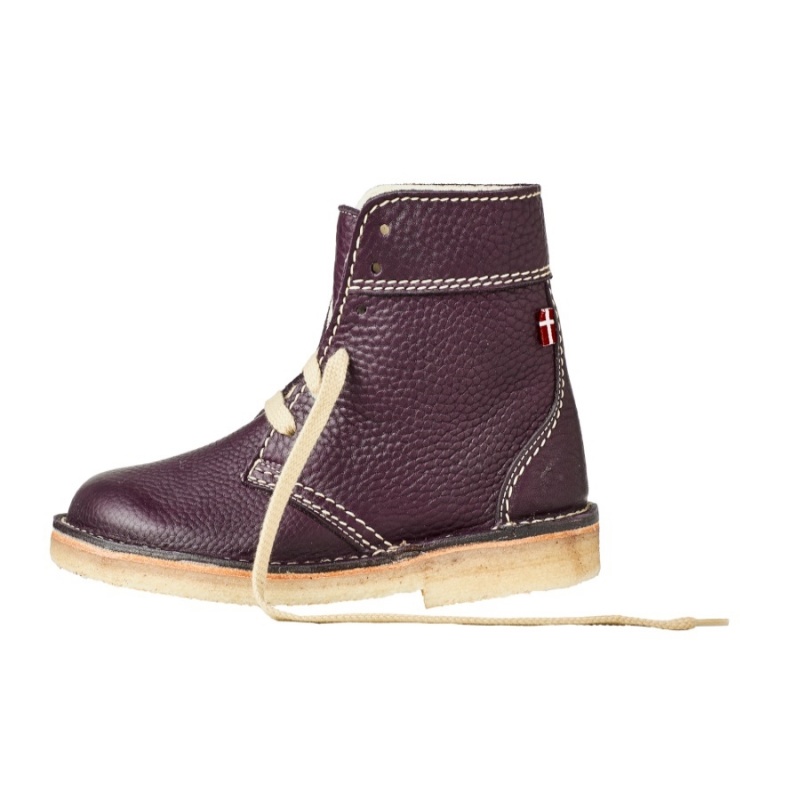 Women\'s Duckfeet Skanderborg Boots Dark Purple | OYF9041UT