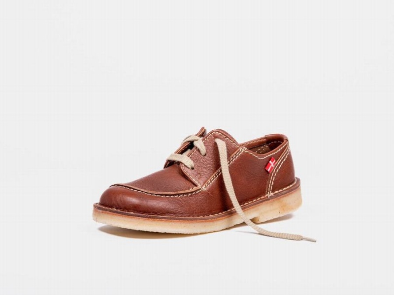 Women's Duckfeet Svendborg Lace Up Shoes Dark Brown | KNJ427KZ