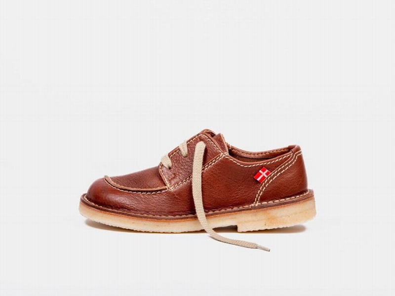 Women\'s Duckfeet Svendborg Lace Up Shoes Dark Brown | KNJ427KZ