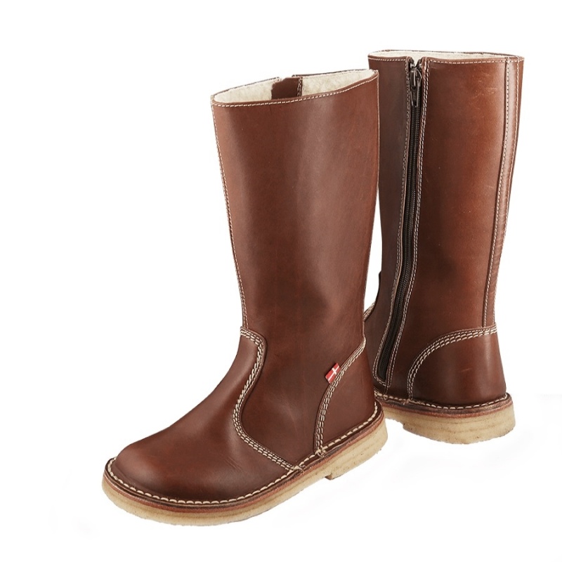 Women's Duckfeet Vejle Boots Black Brown | EOF664IS
