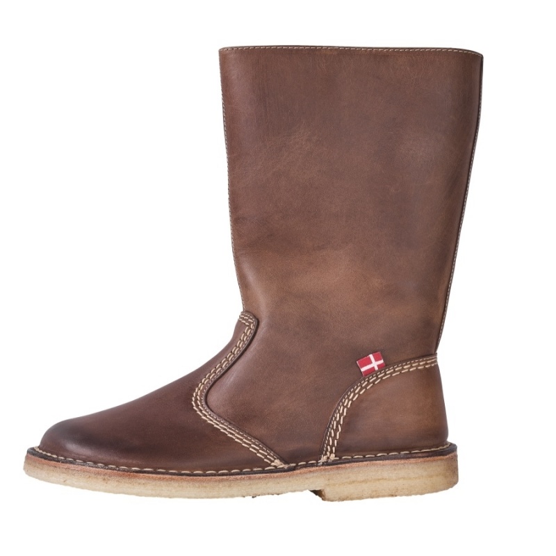 Women\'s Duckfeet Vejle Boots Dark Brown | JIK7288OJ